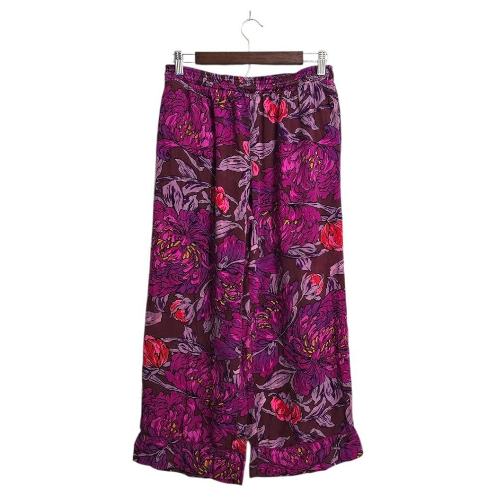 Anthropologie Vibrant Floral Pajama Pants